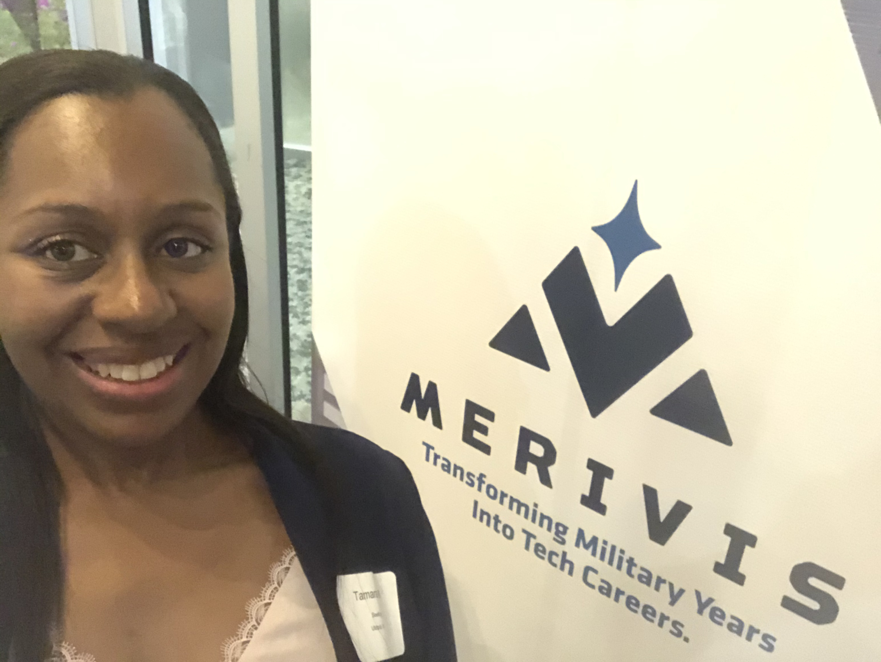 Tamara at a Salesforce Merivis event