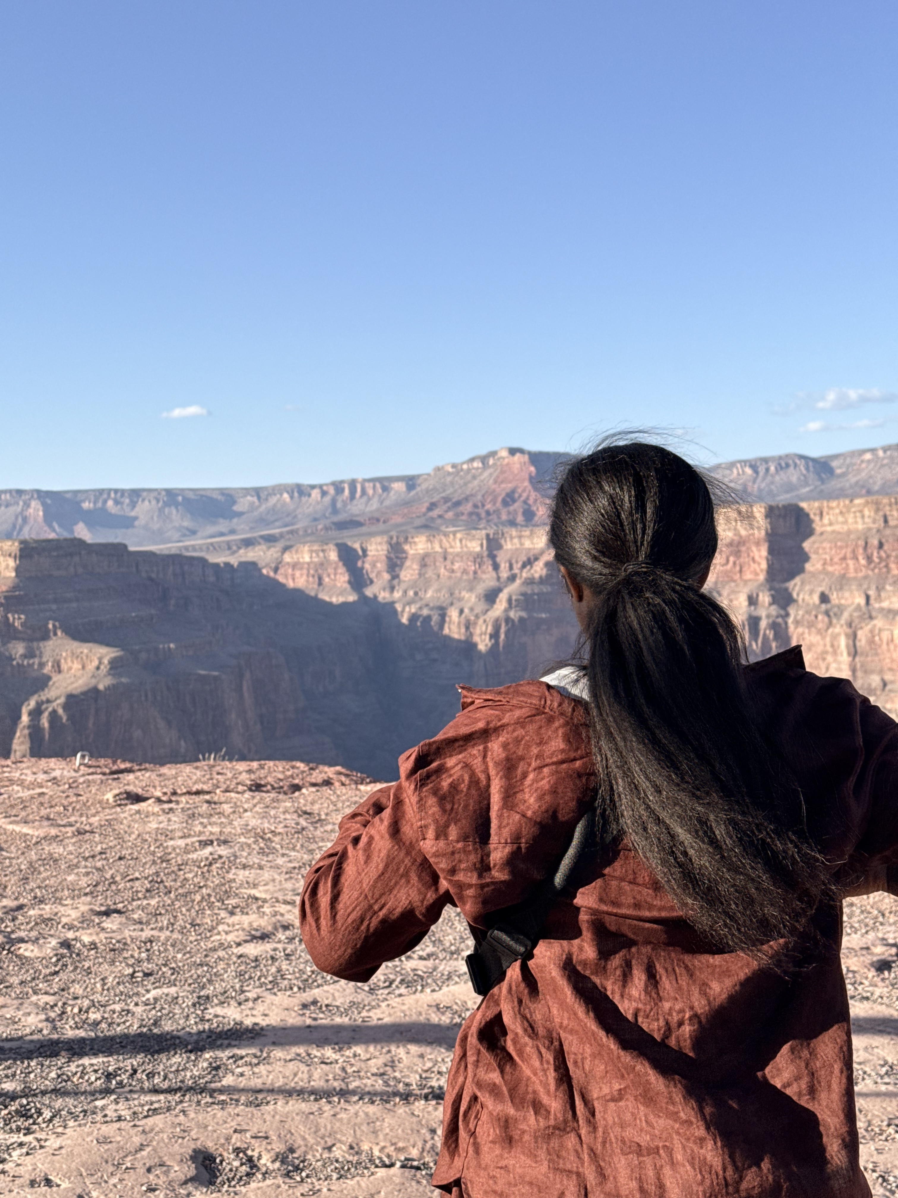 Tamara overlooking the Grand Canyon
